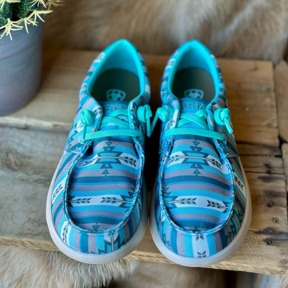 NWT Ariat Hilo Slip-On Shoe [Turquoise Texarkana] ✙ON SALE NOW✙
